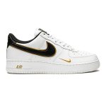 Nike Air Force 1 '07 LV8 'Double Swoosh' - White-Black-Gold