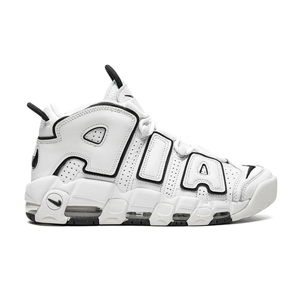 靴 Nike Air More Uptempo Slide White Black Nike Air More Uptempo - White - Black - Sneakitex ™