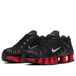 Nike x Skepta Shox TL "Black - University Red" Sneakers - Image 2