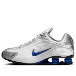 Nike Shox R4 'Orlando White Metallic Silver' - Racer Blue Sneaker - Image 5