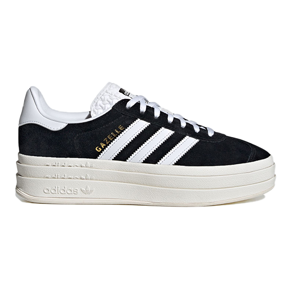sneakitex_co_za_womens-adidas-gazelle-black-Core-Black-Cloud-White-Core-White Adidas Gazelle Bold "Core Black / Cloud White / Core White" Sneakers - Image 1